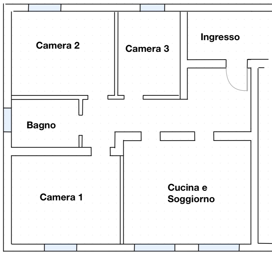 Ristrutturazione appartamento per studenti (prima)